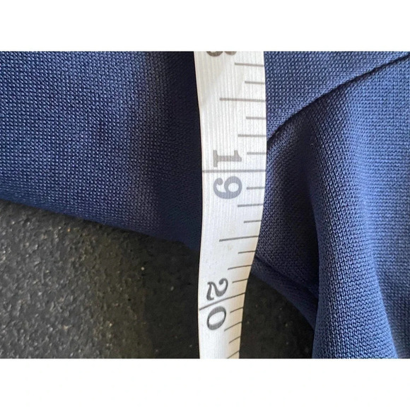 Adidas Climate Golf Pull Over Mens Long Sleeve Size Small Blue White Athletic - Picture 9 of 11